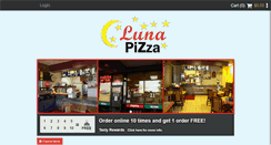 Desktop Screenshot of lunapizzarestaurant.com